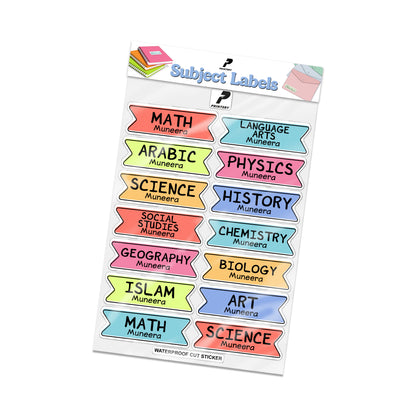 School Subject Labels 02