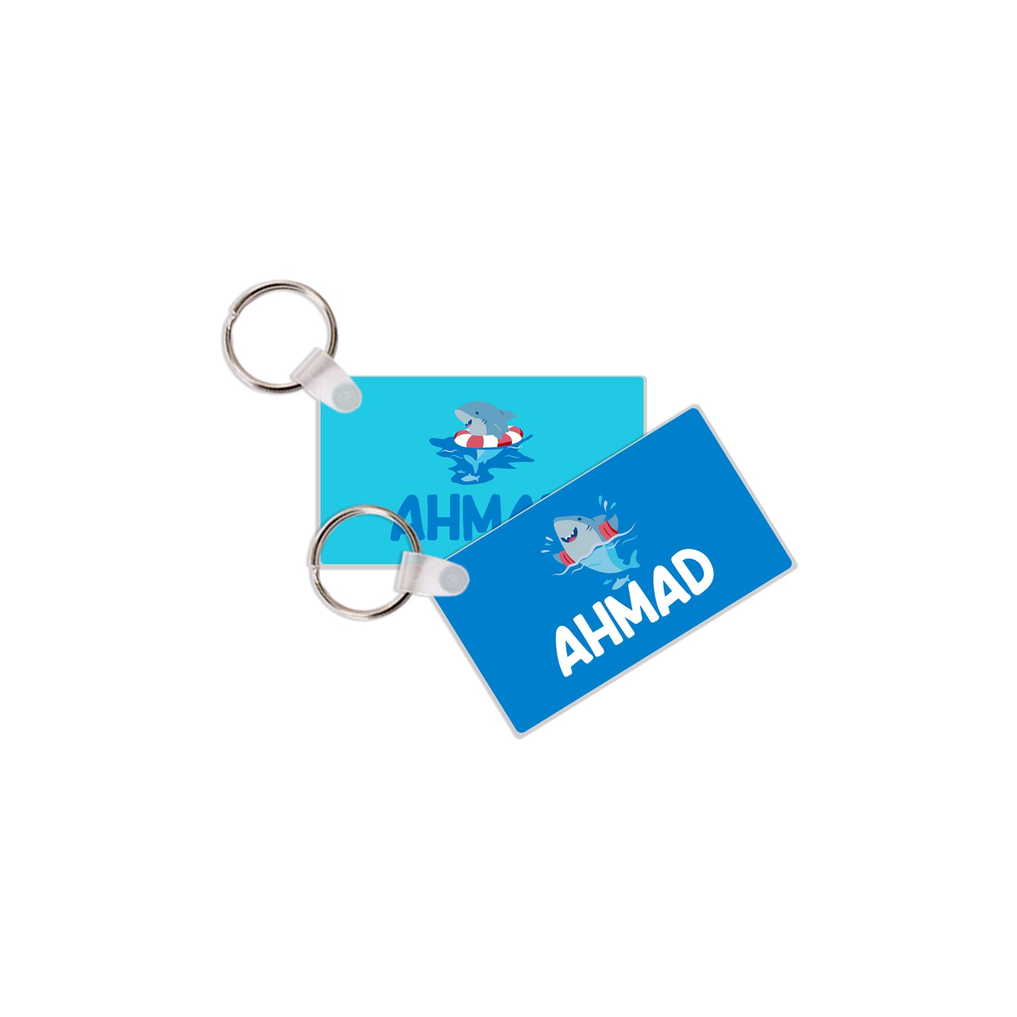 School Tags D112 - Shark