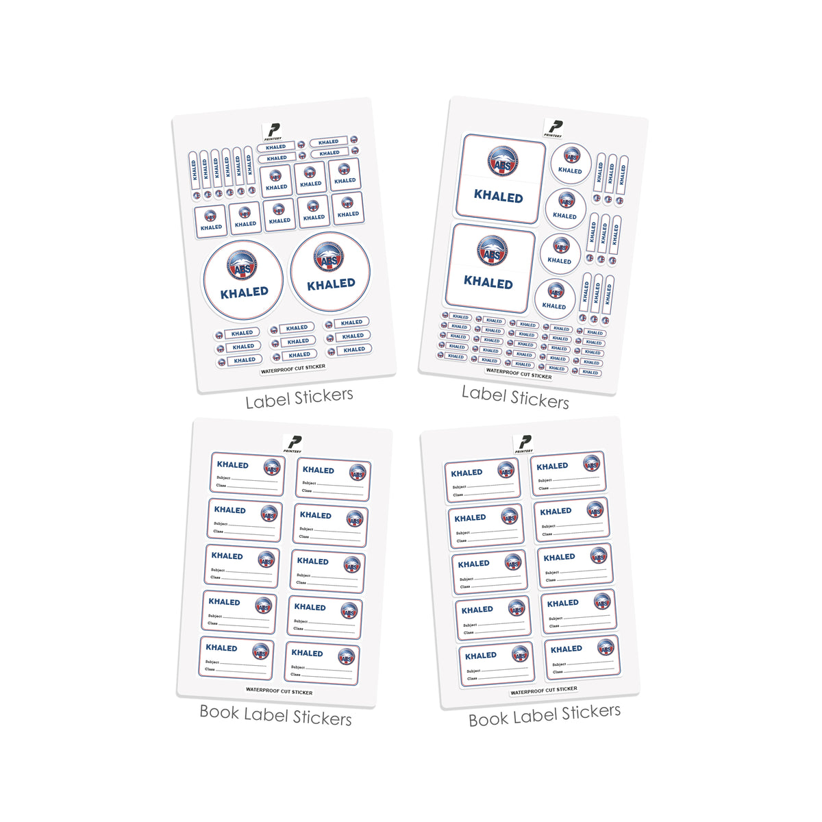 Abs Plastic Labels ABS Customized School Labels – PRINTERY