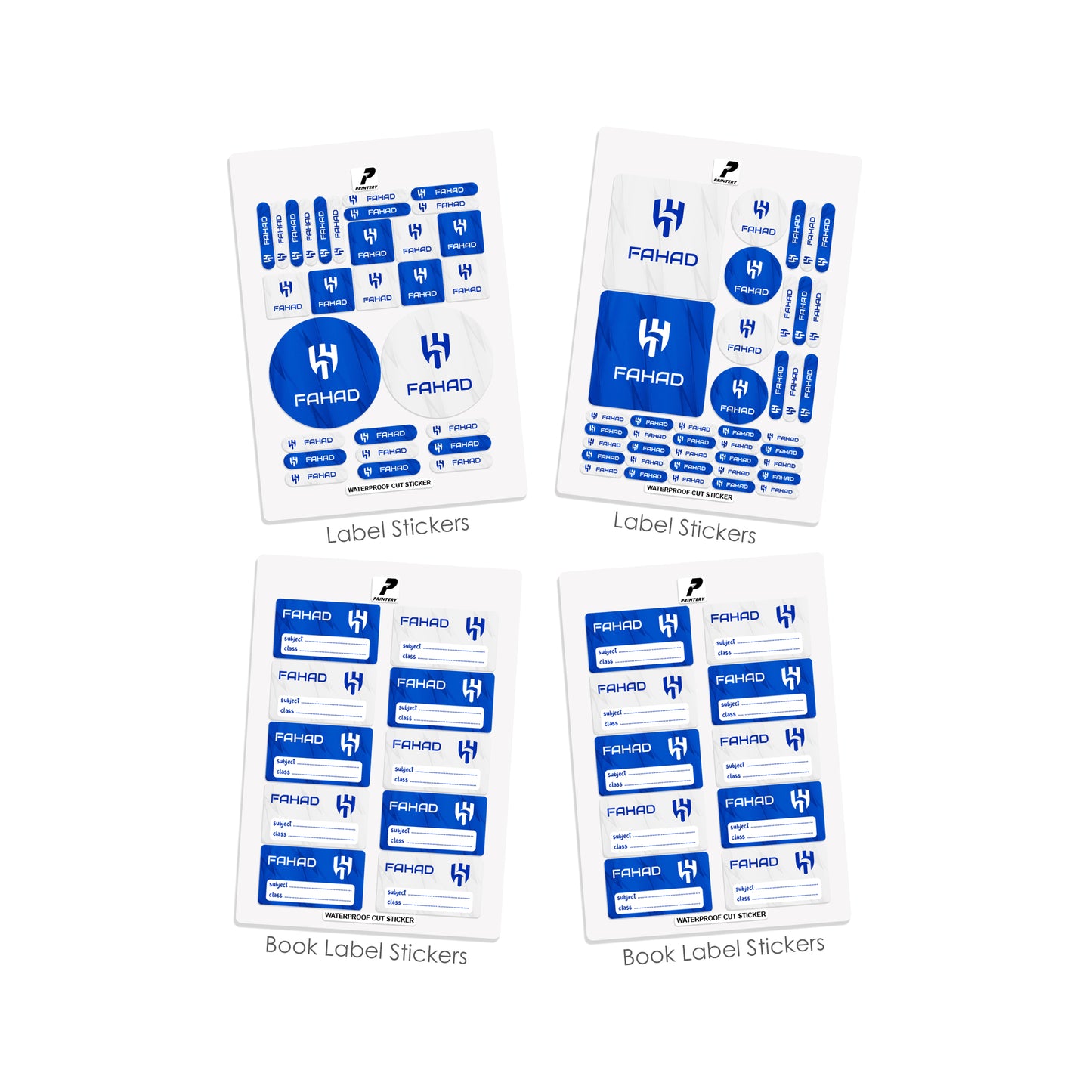 School Label Stickers Pack D126 - Al Hilal