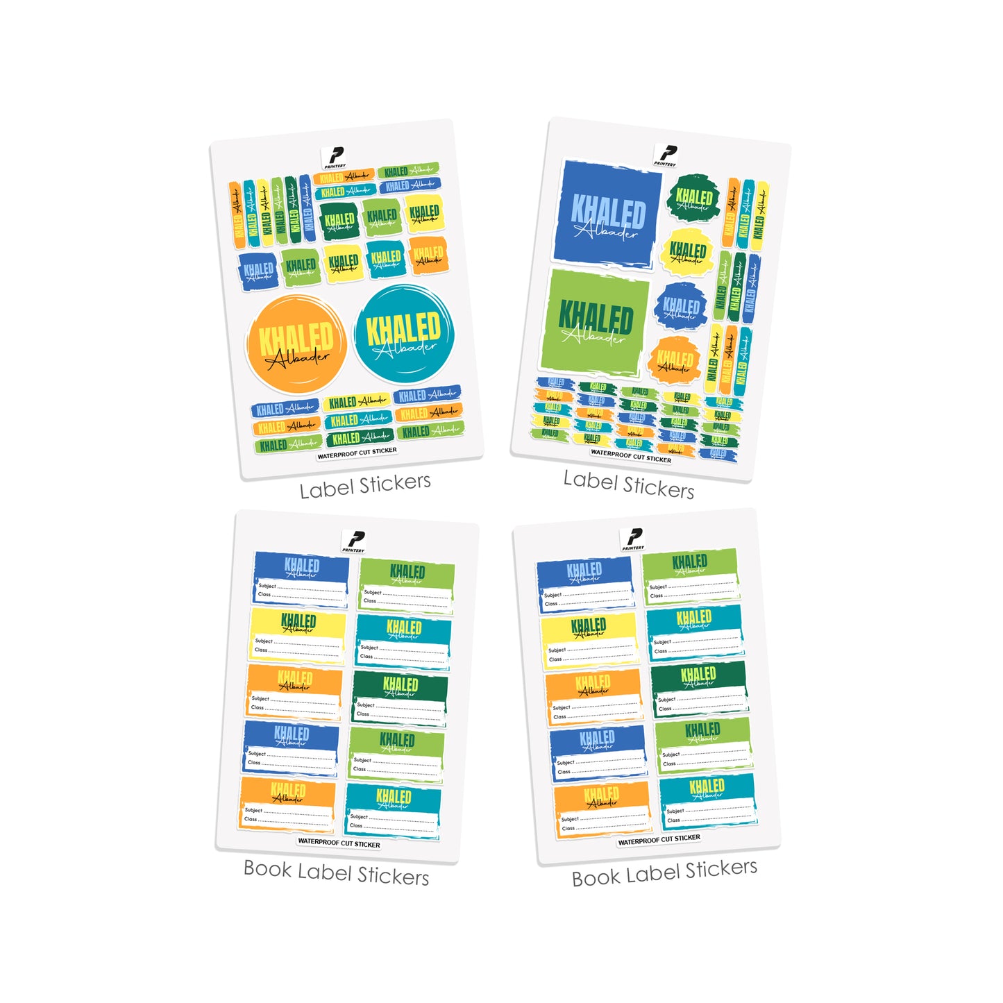 School Label Stickers Pack D178 - Boy