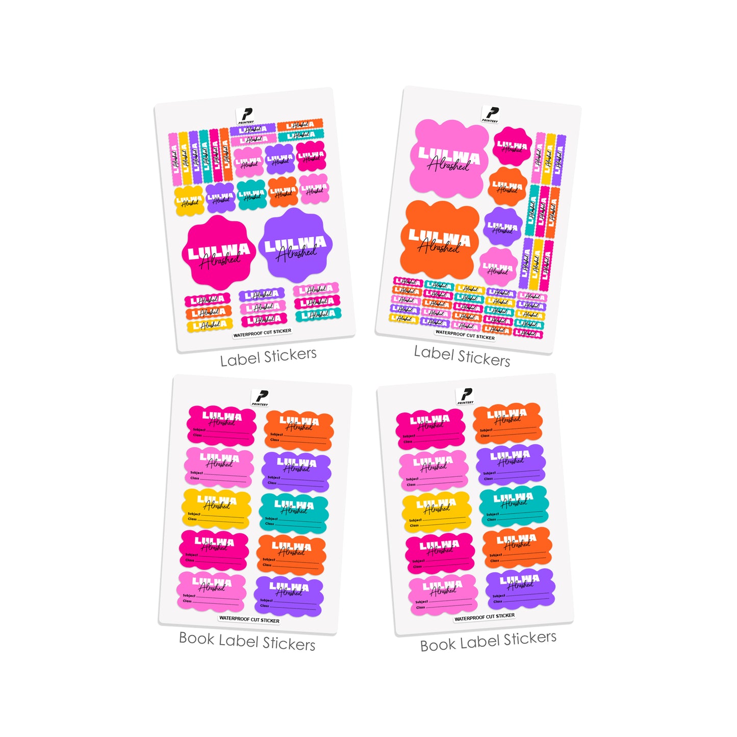 School Label Stickers Pack D174