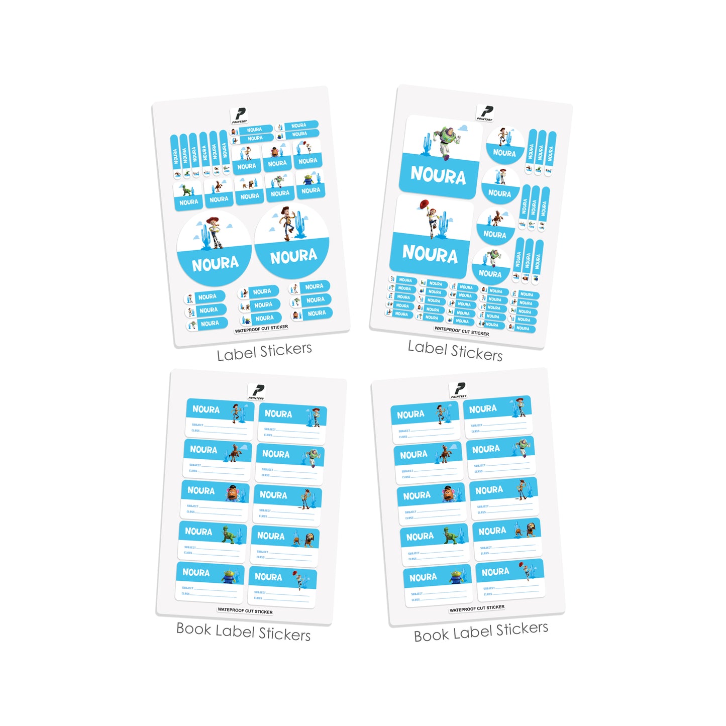 School Label Stickers Pack D183 - Toy Story