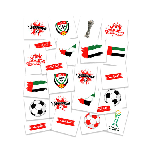 UAE Khaleeji Football Tattoo Pack