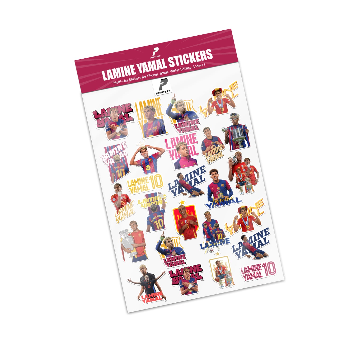 Lamine Yamal Multi Use Sticker Pack