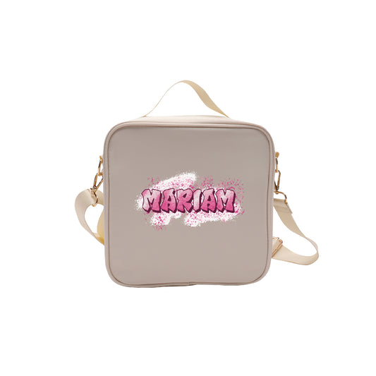 Nude Color School Lunch bag 2025 - Graffiti