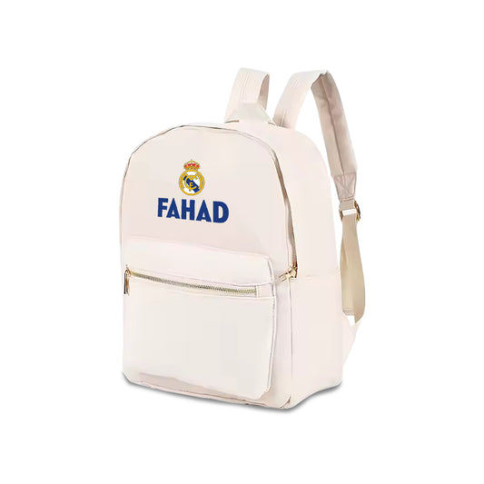 Nude Color School Backpack 2025 - Real Madrid