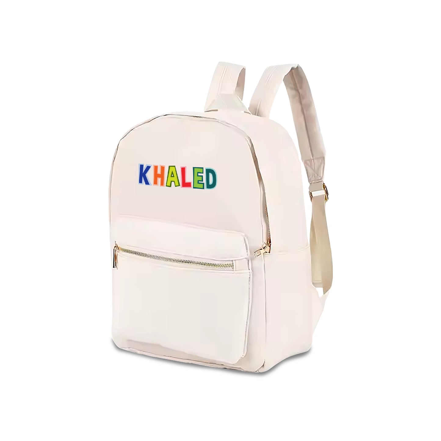 Nude Color School Backpack 2025 - Letter Design