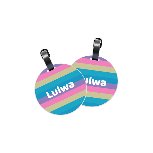 School Tags D156 - Color Stripes