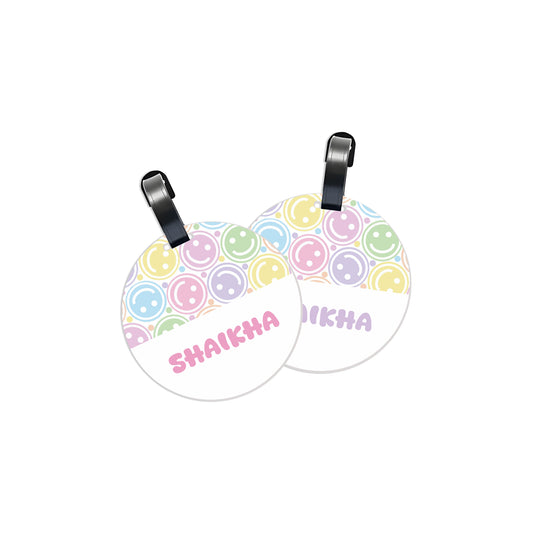 School Tags D153 - Smiley Face