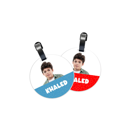 School Tags D133 - Boy Photo Theme