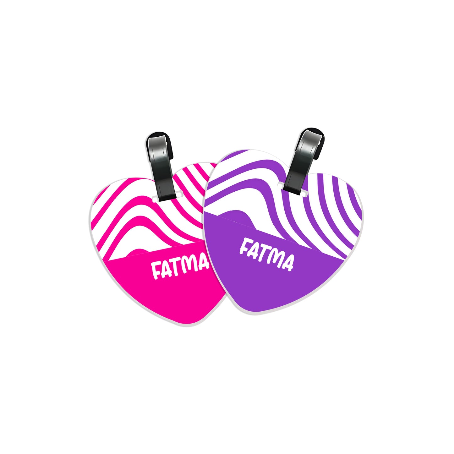 School Tags D145 - Bright Wave Pattern