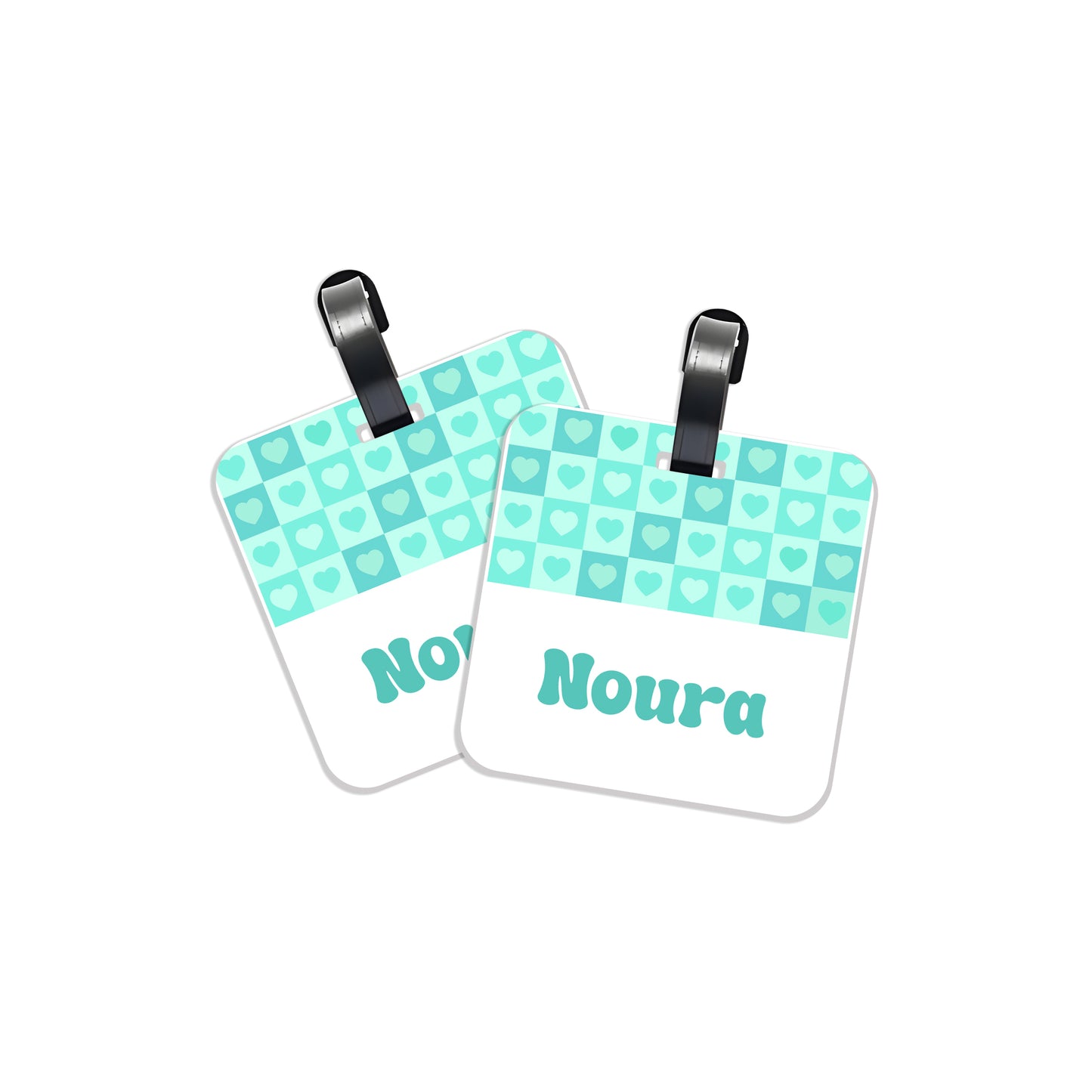 School Tags D154 - Mint Color Heart