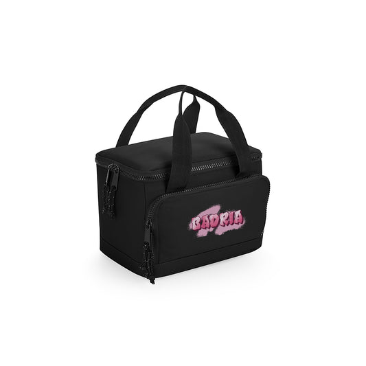 Black Recycled Mini Cooler Bag - Graffiti