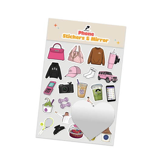 Heart Mirror & Stickers