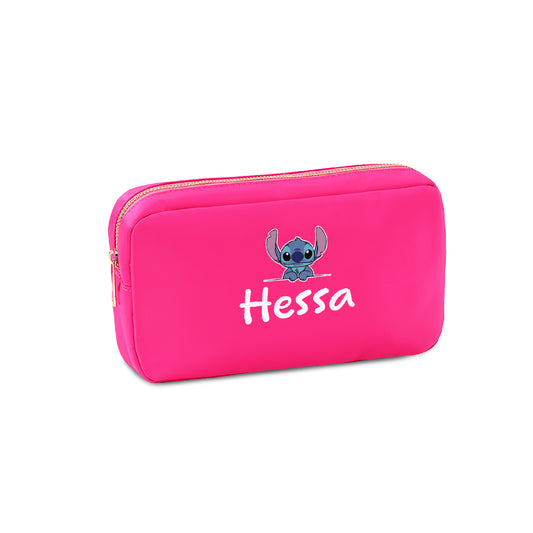 Hot Pink School Pouches 2025 - Stitch