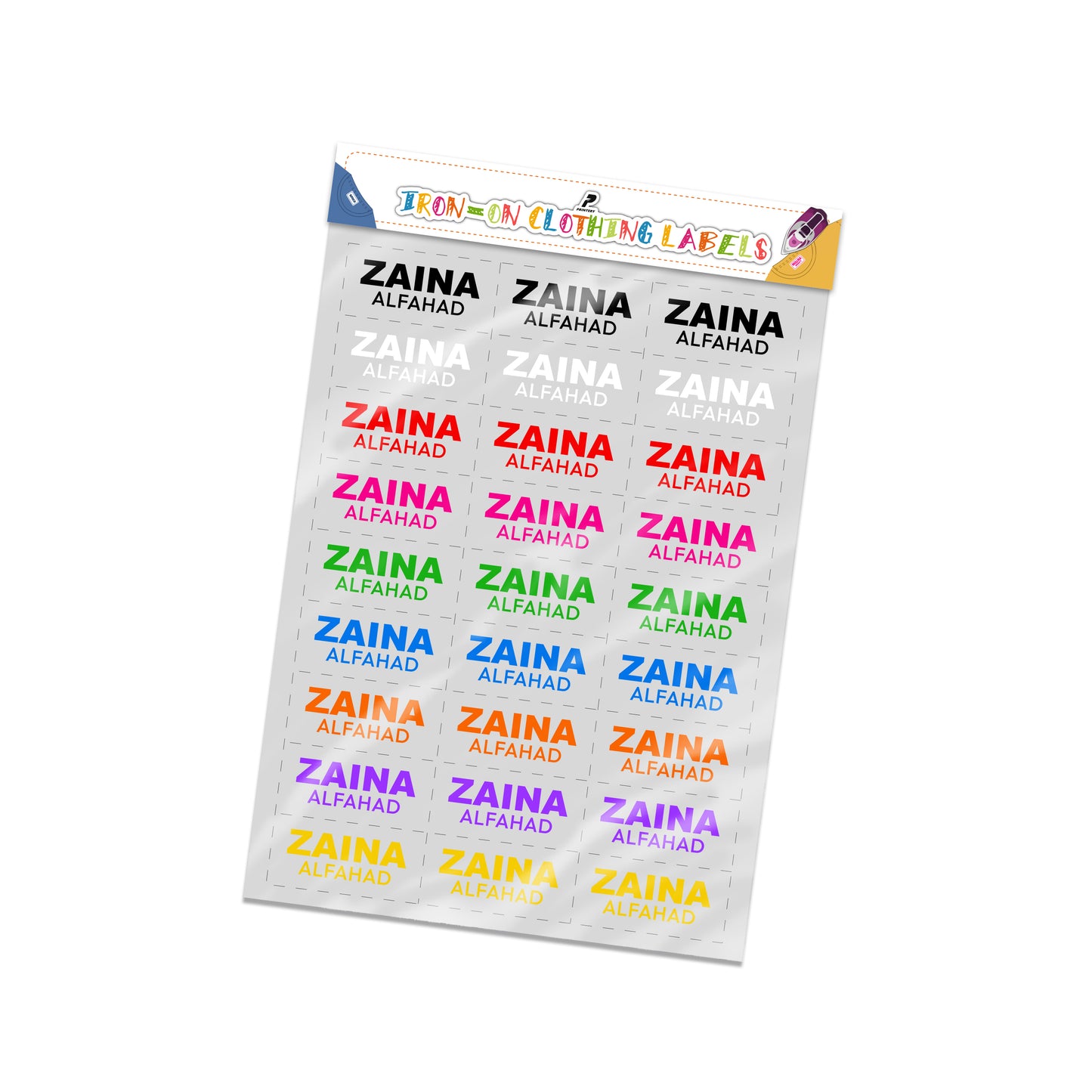 Iron-On Labels 01