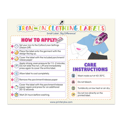 Iron-On Labels 01