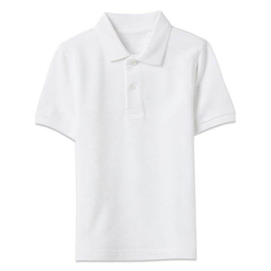 School White Polo T-Shirt