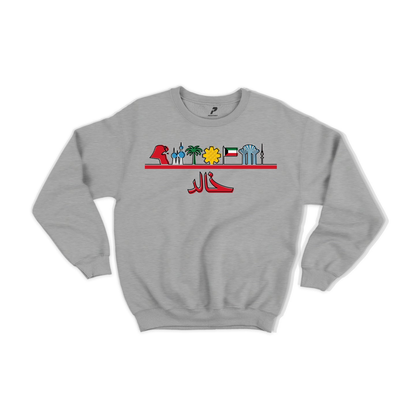 Kuwait Sweatshirt 14 خط أحمر