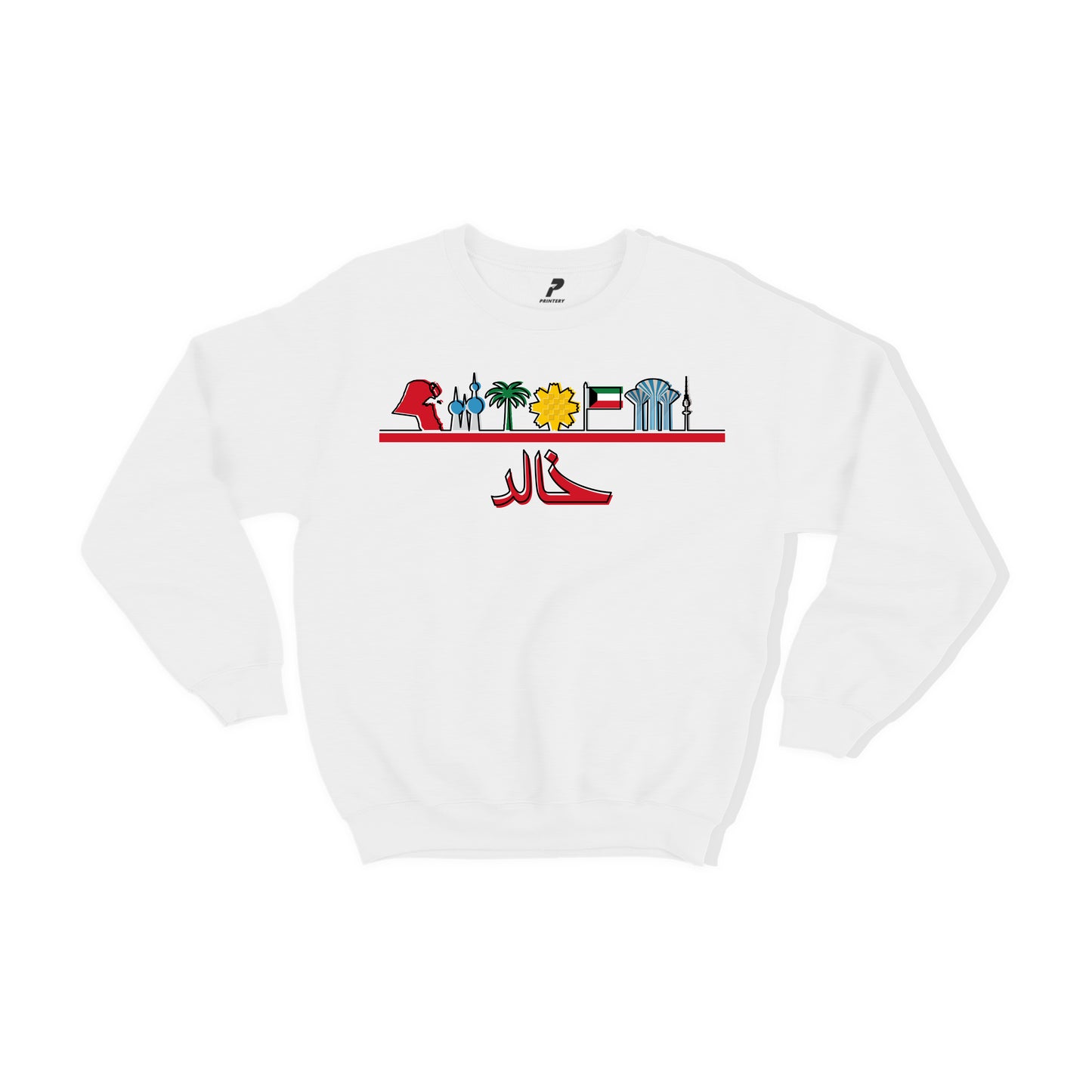 Kuwait Sweatshirt 14 خط أحمر