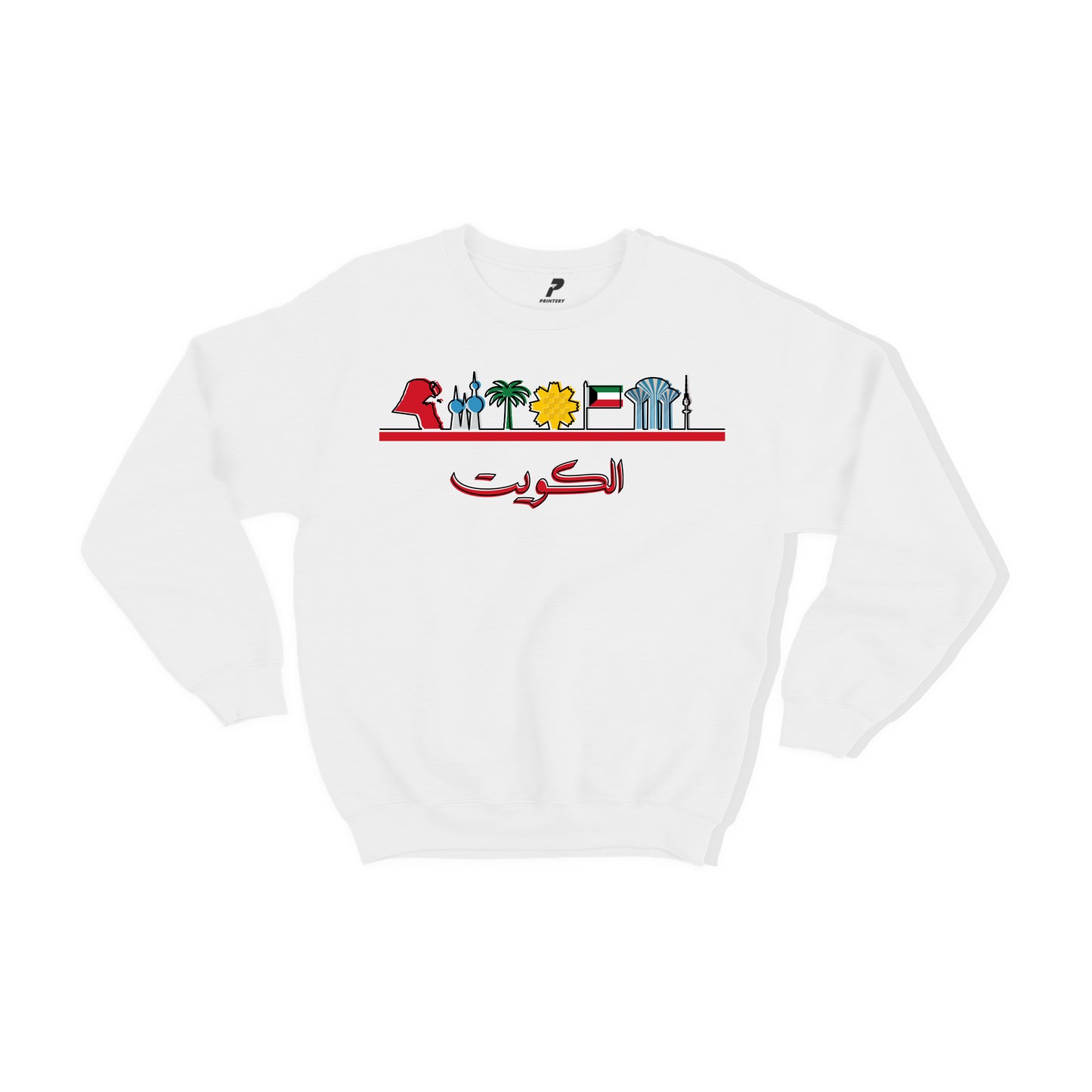 Kuwait Sweatshirt 14 خط أحمر