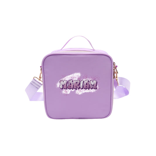 Purple School Lunch bag 2025 - Graffiti