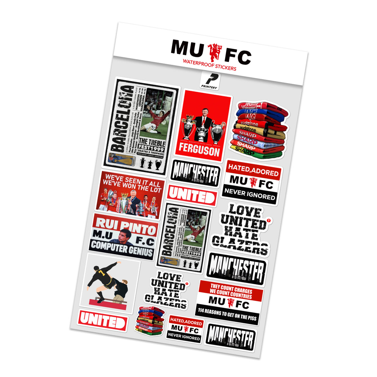 Manchester United Multi Use Sticker Pack