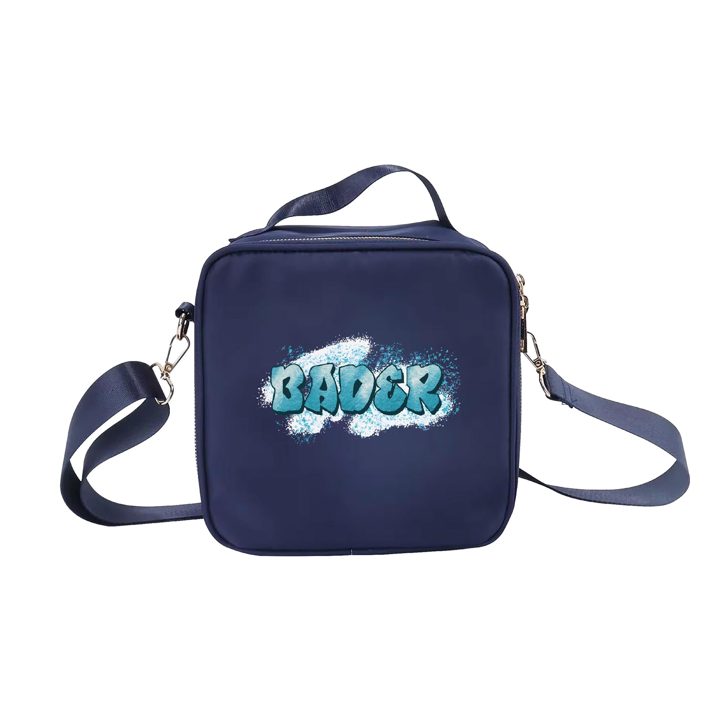 Navy Blue School Lunch bag 2025 - Graffiti