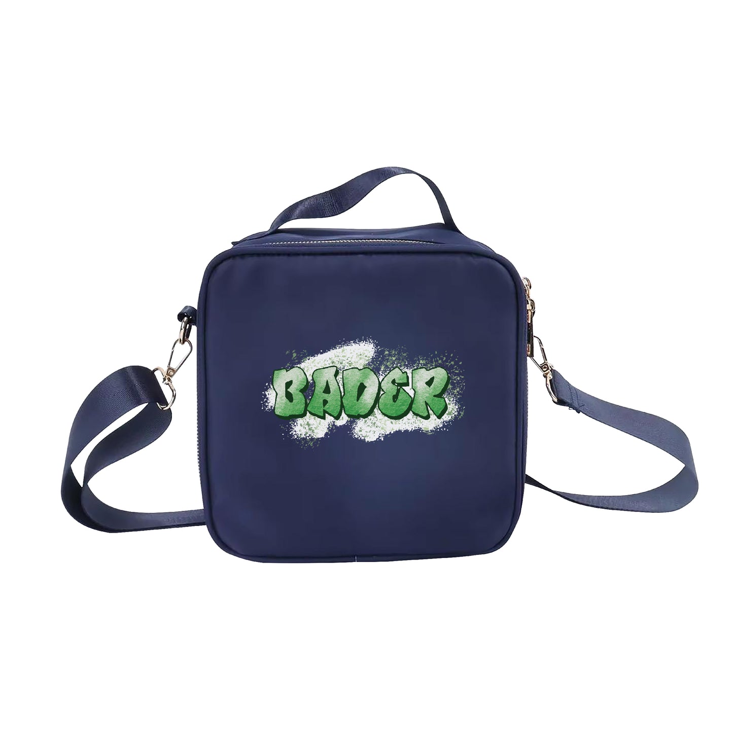 Navy Blue School Lunch bag 2025 - Graffiti