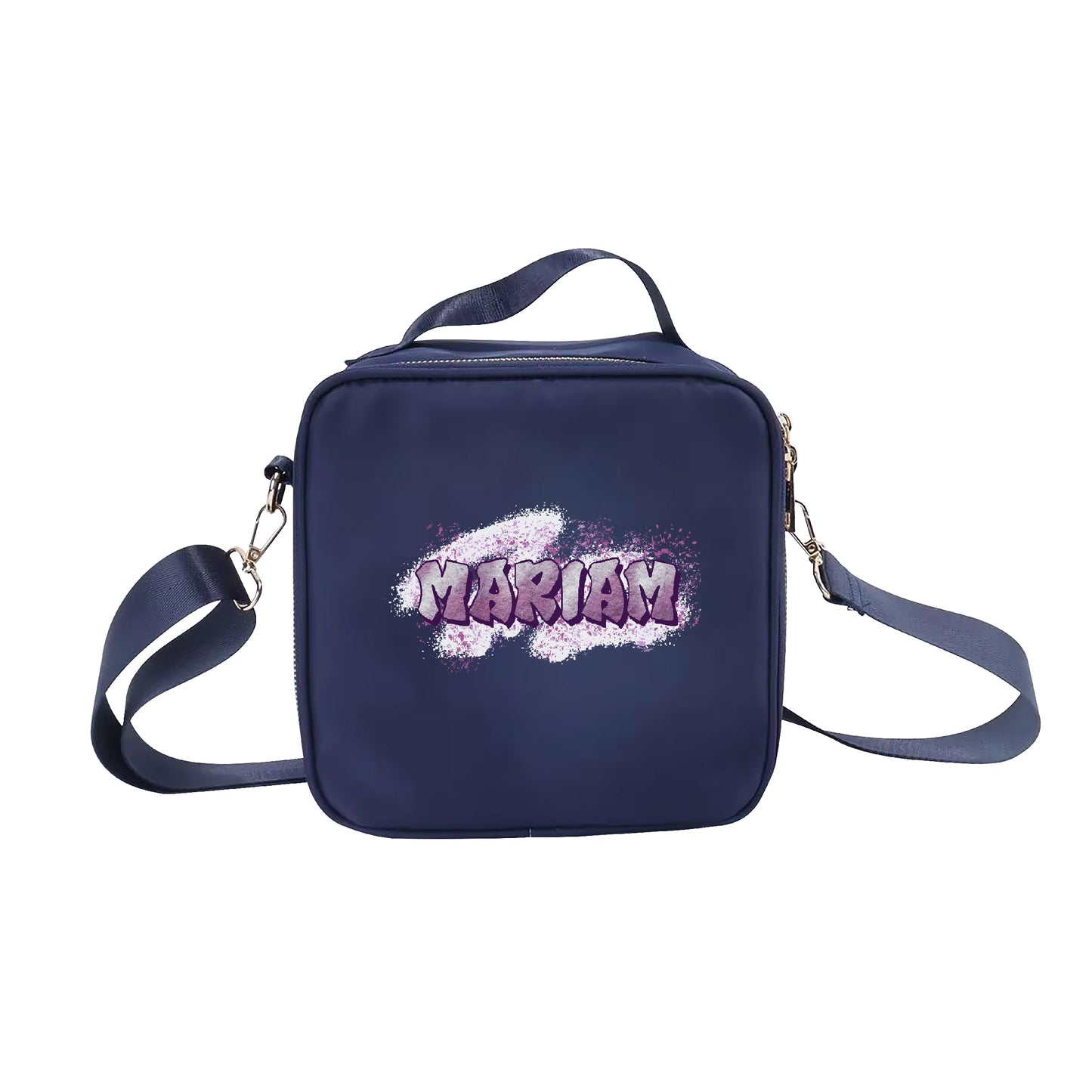 Navy Blue School Lunch bag 2025 - Graffiti
