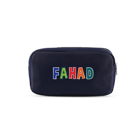 Navy Blue School Pouches 2025 - Letter Design