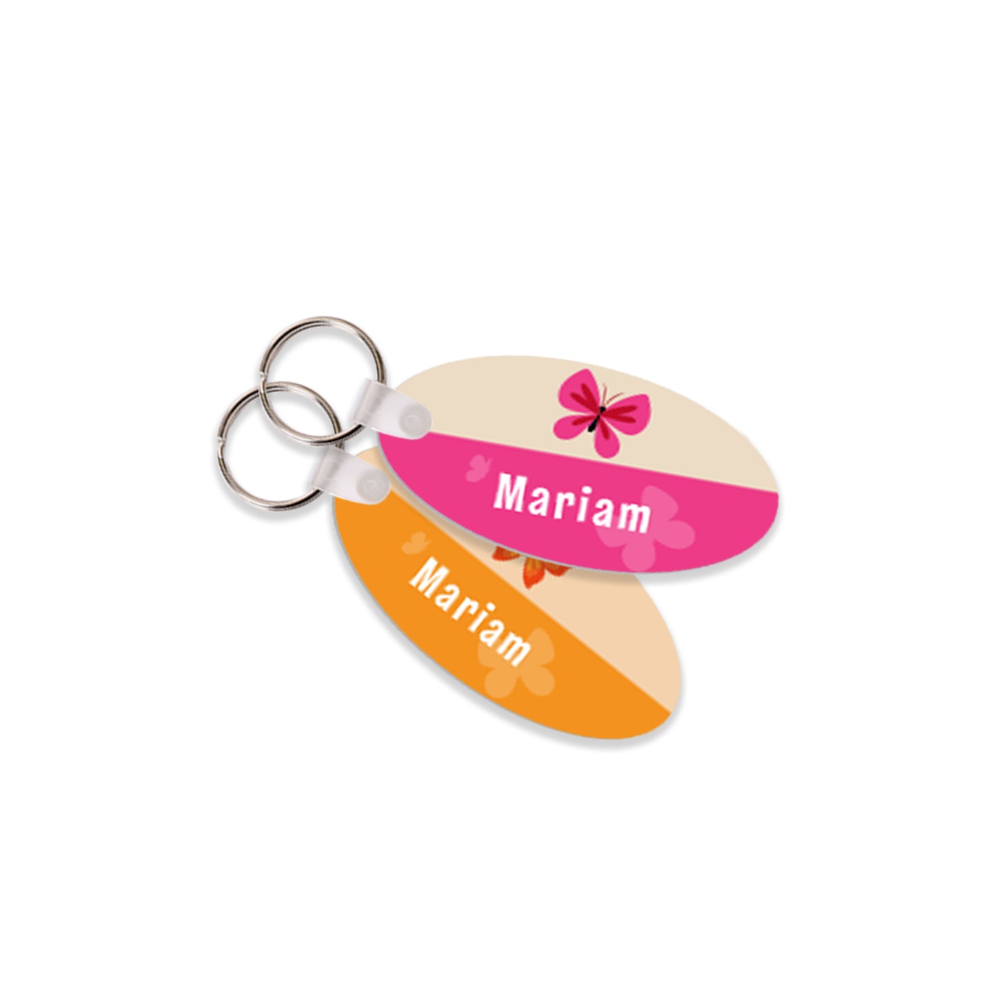 School Tags D001 - Butterfly