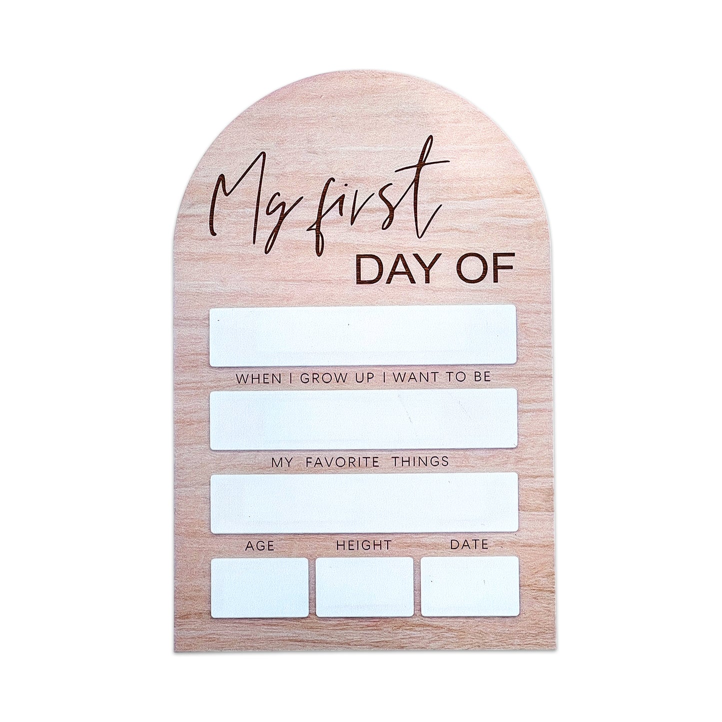 Ready to Buy First Day of School Beige Board