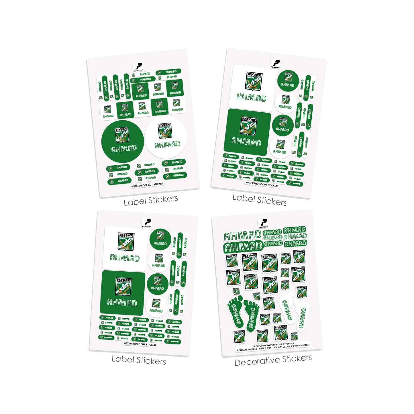 School Label Stickers Pack D128 - Al Arabi