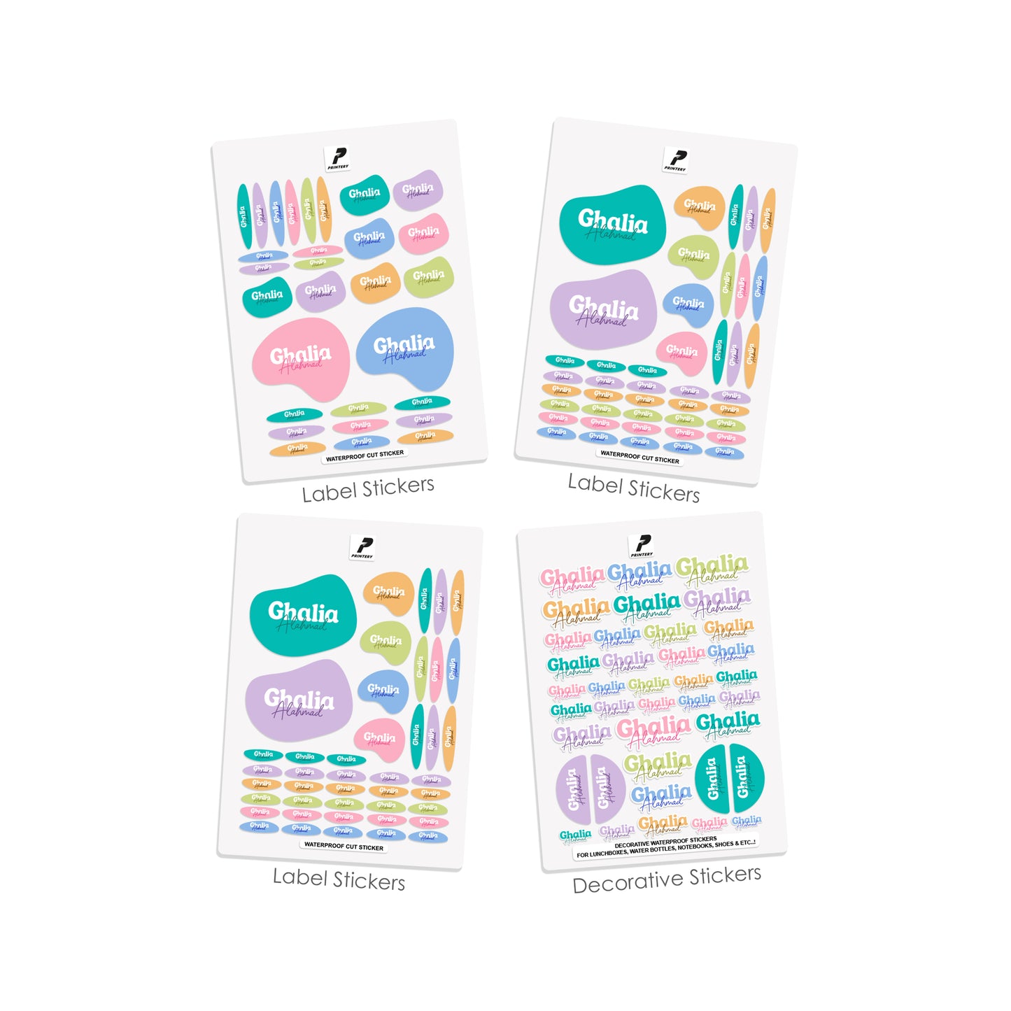 School Label Stickers Pack D179
