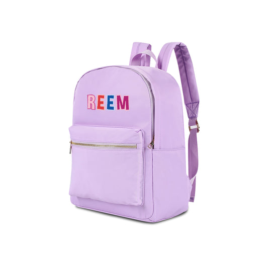 Purple School Backpack 2025 - Letter Design