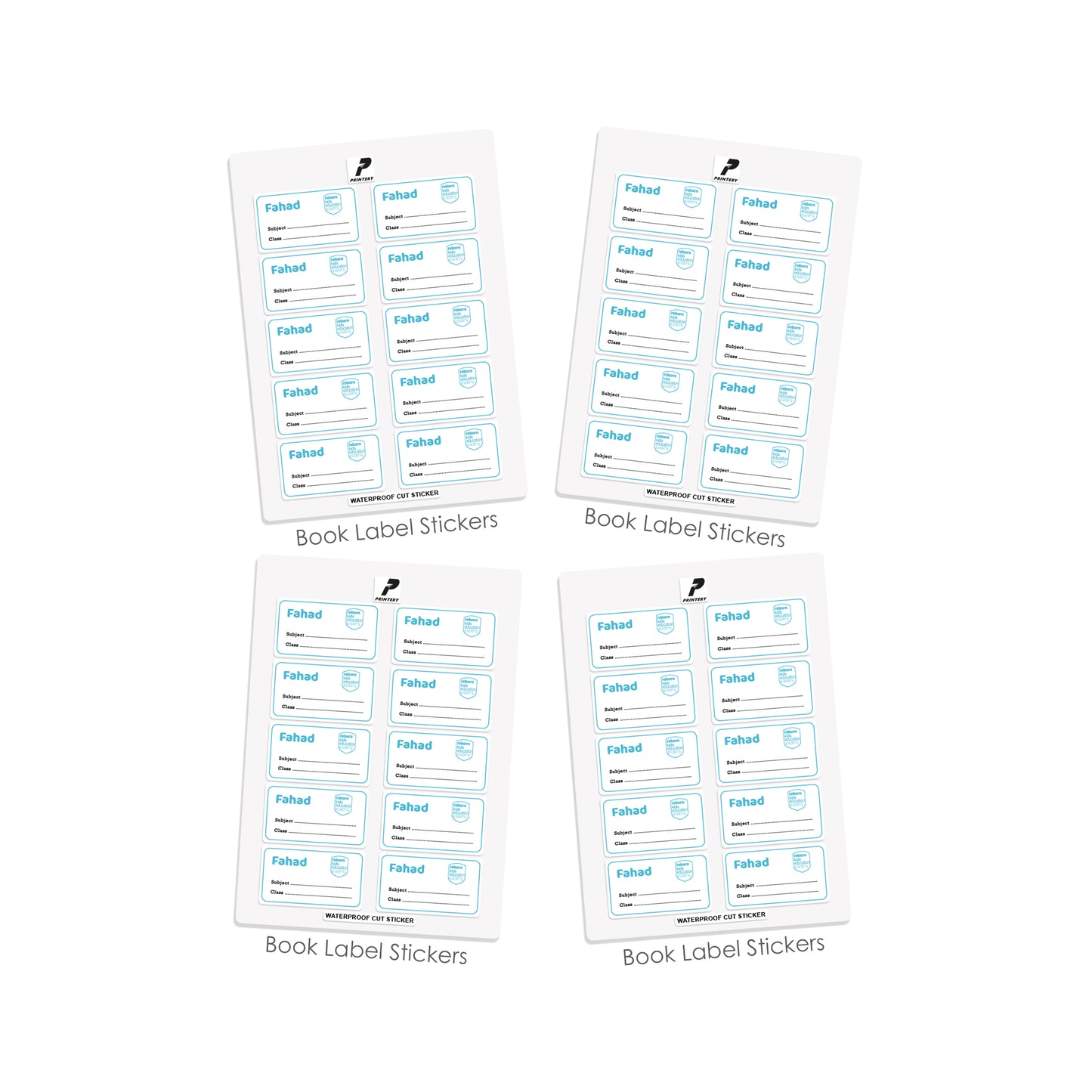 Reborn Customized School Labels