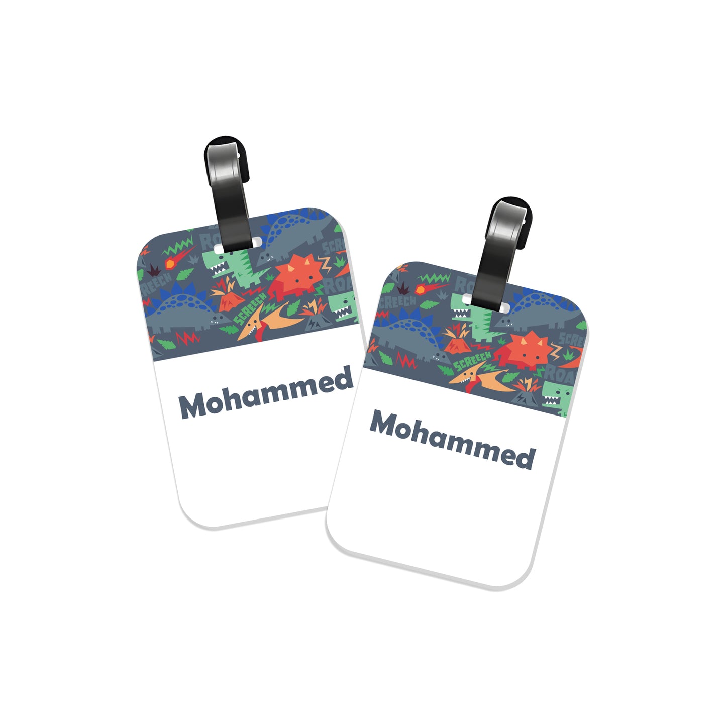 School Tags D121 - Dinosaur