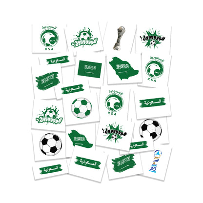 Saudi Khaleeji Football Tattoo Pack