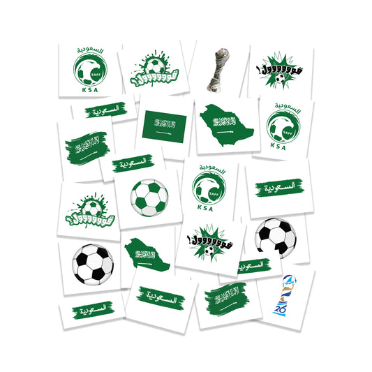 Saudi Khaleeji Football Tattoo Pack