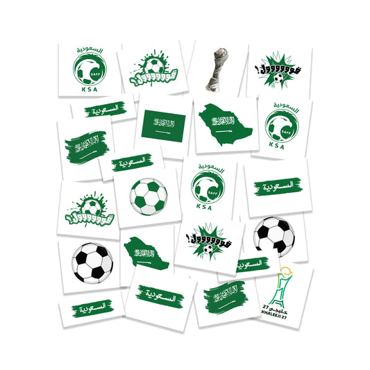 Saudi Khaleeji Football Tattoo Pack