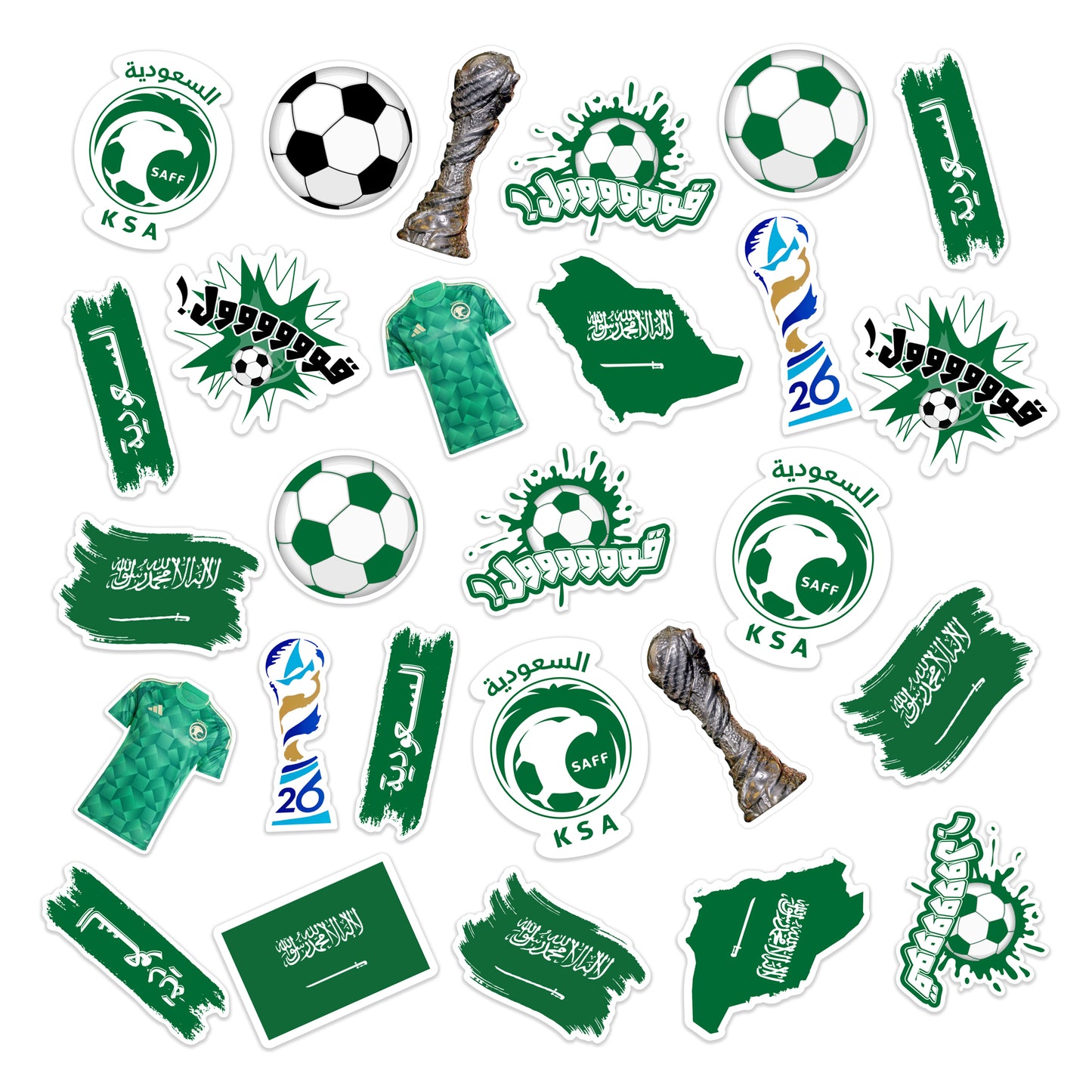 Saudi Khaleeji Football Sticker Pack