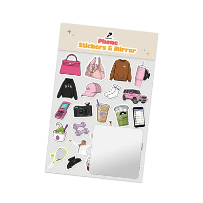 Square Mirror & Stickers